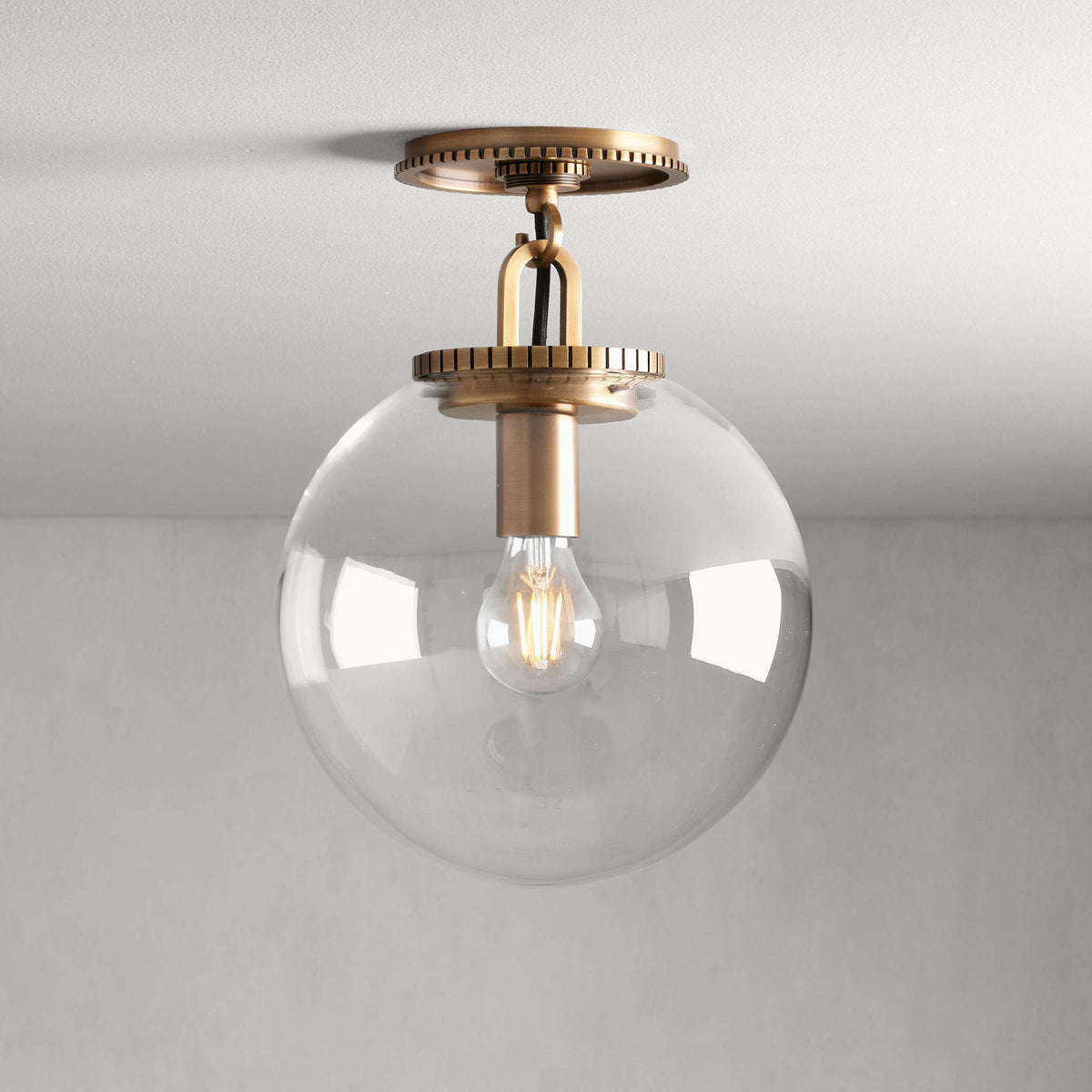 Glasshaven Globe Flushmount