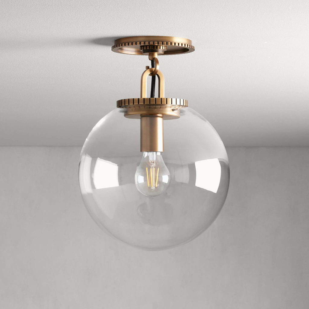Glasshaven Globe Flushmount