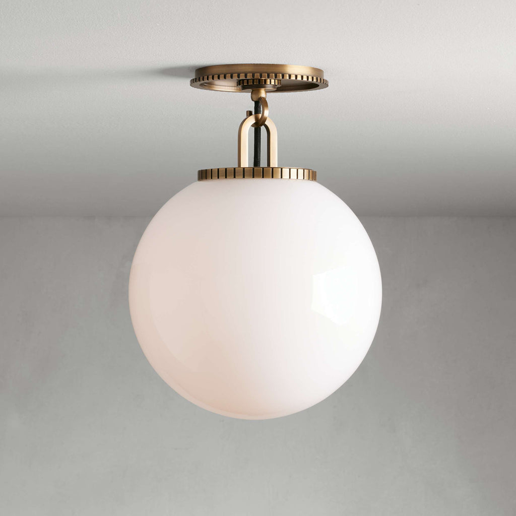 Glasshaven Globe Flushmount