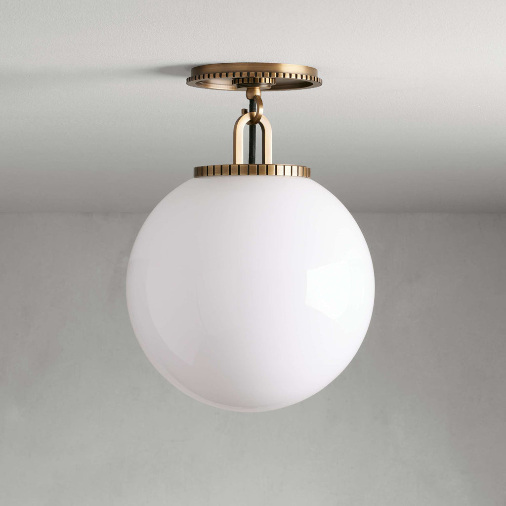 Glasshaven Globe Flushmount