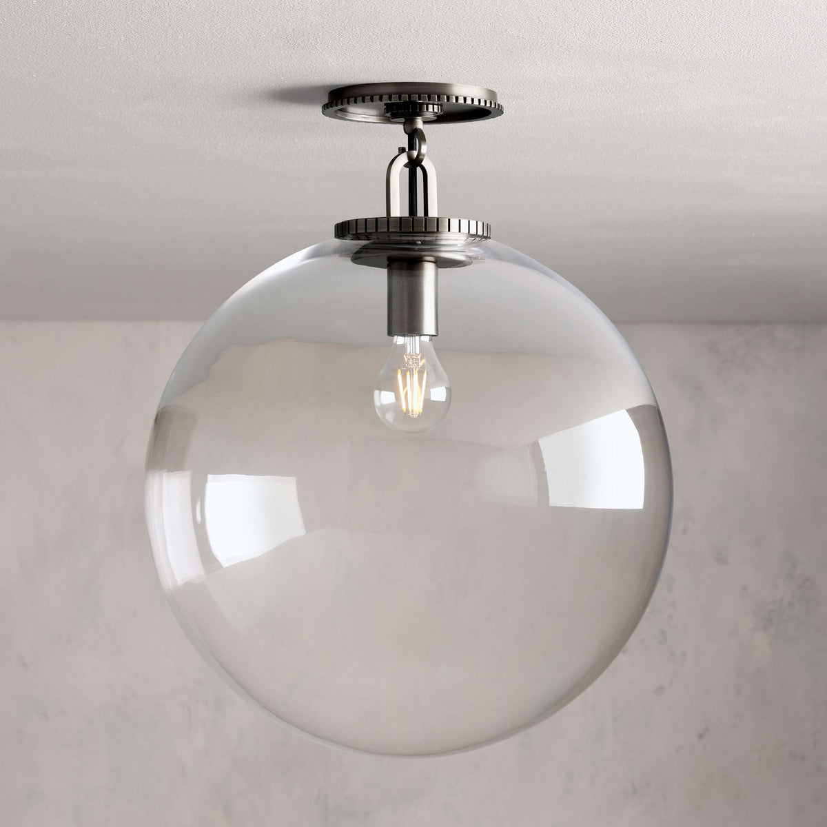 Glasshaven Globe Flushmount