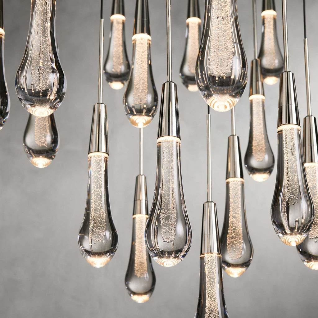 Rillfall Round Chandelier 17" 24" 36“48‘’ 58“