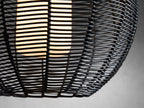 Weave Globe Wicker Outdoor Pendant 20''D