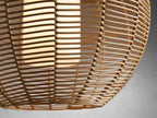 Weave Globe Wicker Outdoor Pendant 20''D