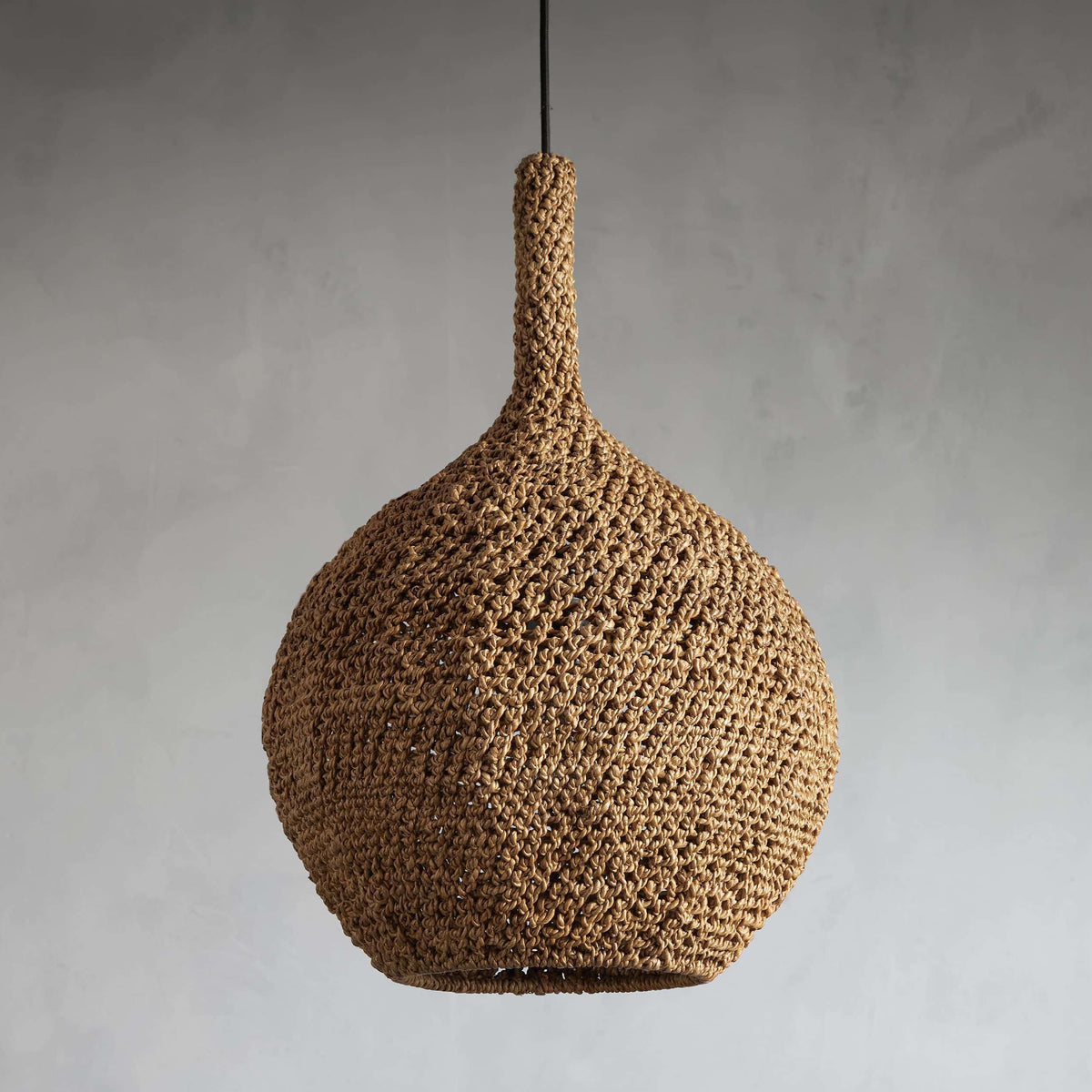 Cordgrove Natural Rope 15" Pendant