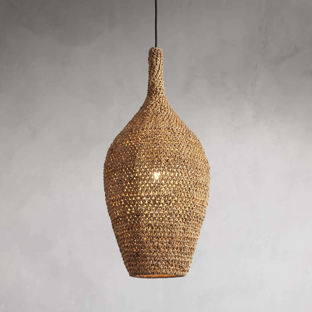 Cordgrove Natural Rope 13" Pendant