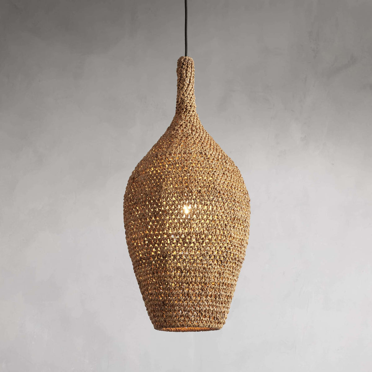 Cordgrove Natural Rope 13" Pendant