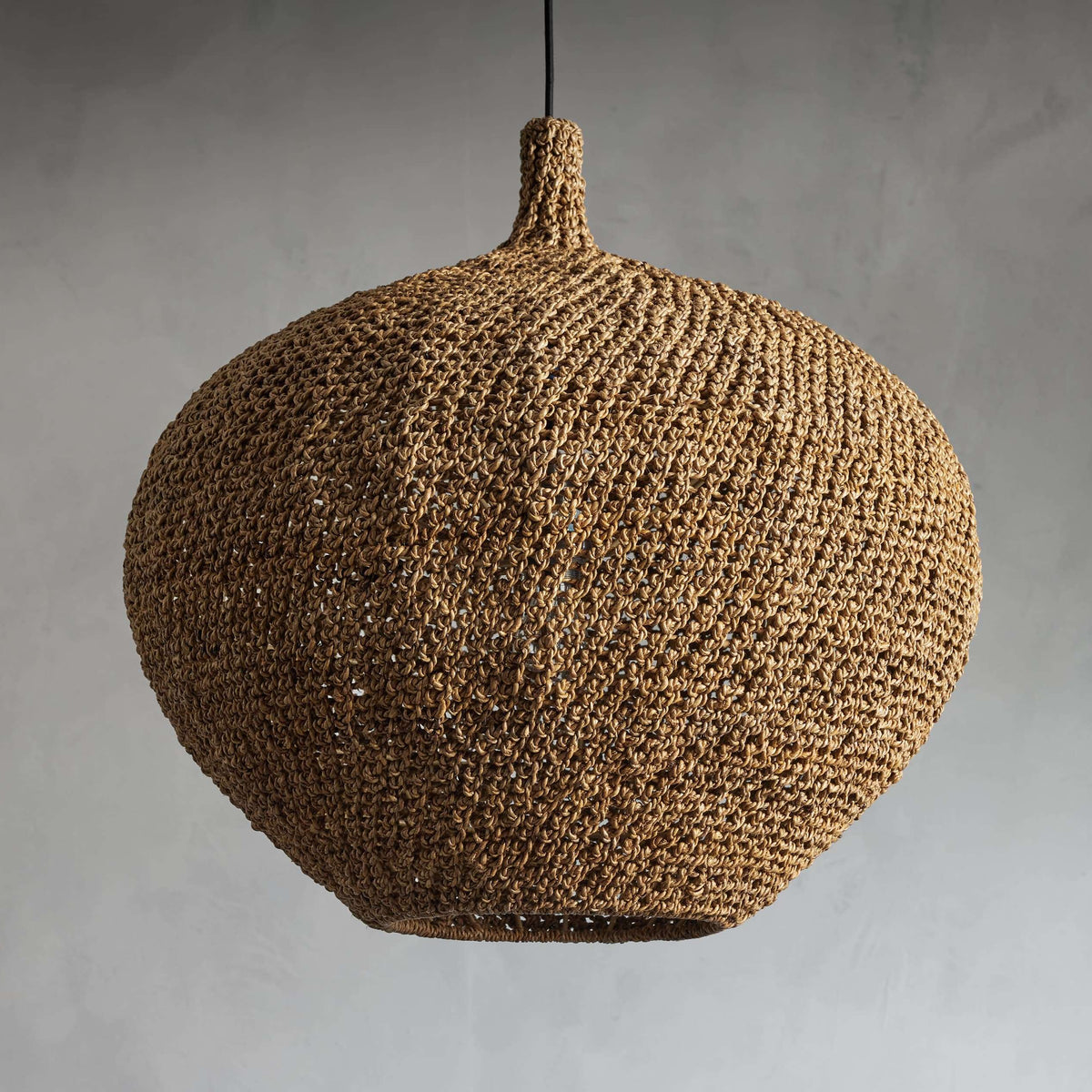 Cordgrove Natural Rope 26" Pendant