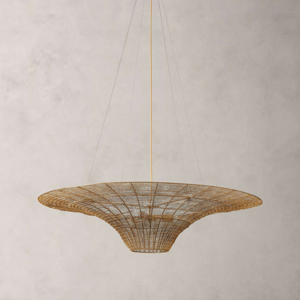 Meshdrift Caping Chandelier 48''D