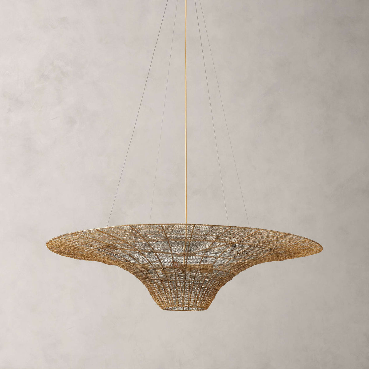 Meshdrift Caping Chandelier 48''D