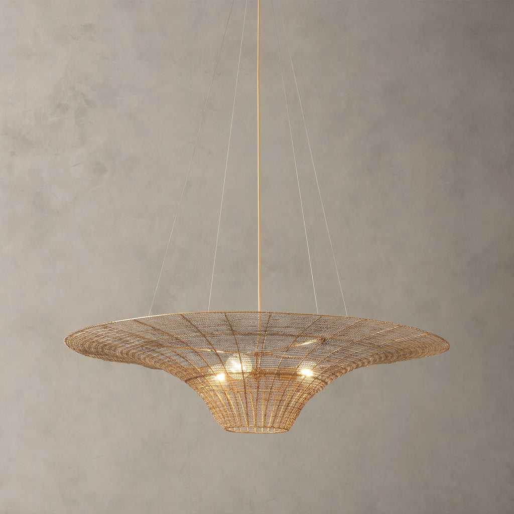 Meshdrift Caping Chandelier 48''D