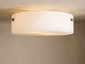 Veinshell Alabaster Stone Flushmount 16" W