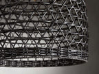 Porchweave Wicker Outdoor Black Pendant