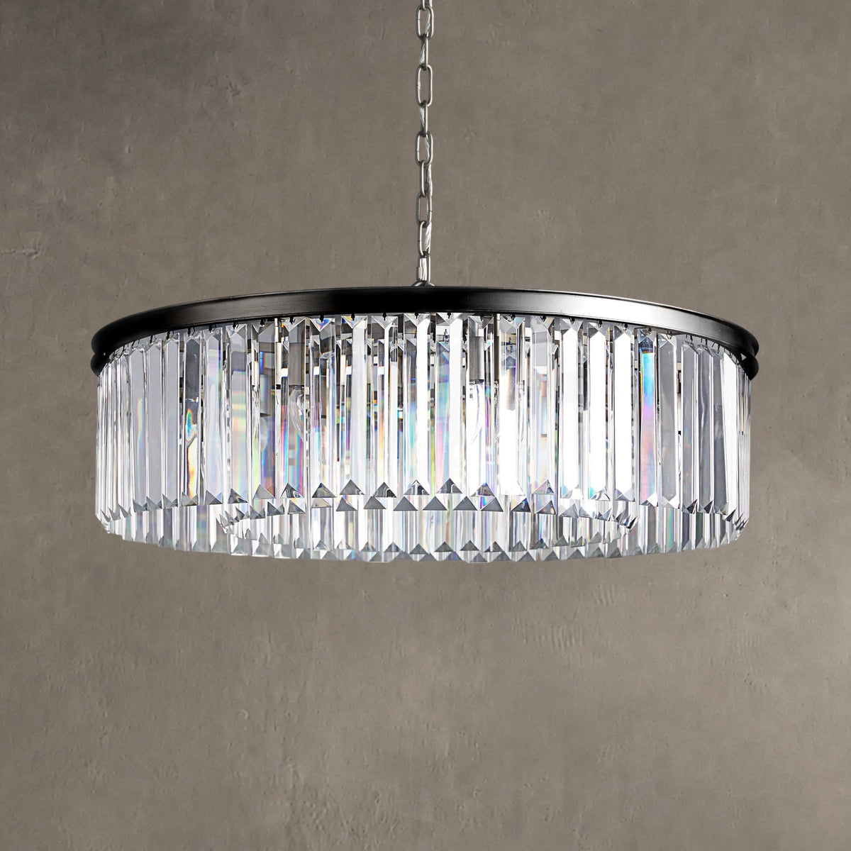 Prismcourt Crystal Round Chandelier