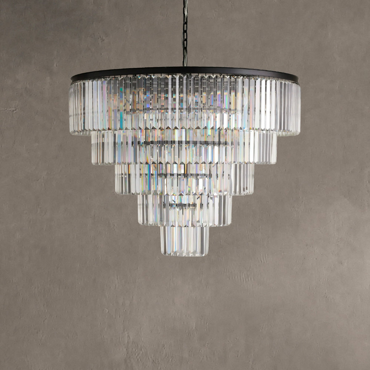 Prismcourt Tiered Round Chandelier