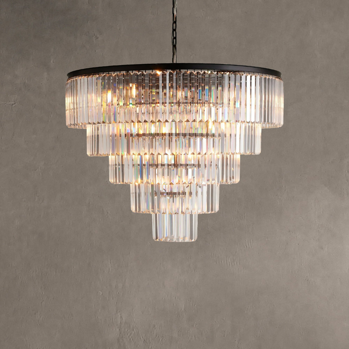 Prismcourt Tiered Round Chandelier