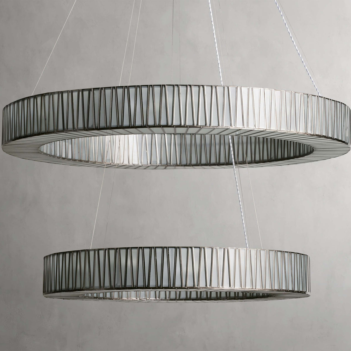 Lightbound 2-Tier Round Chandelier