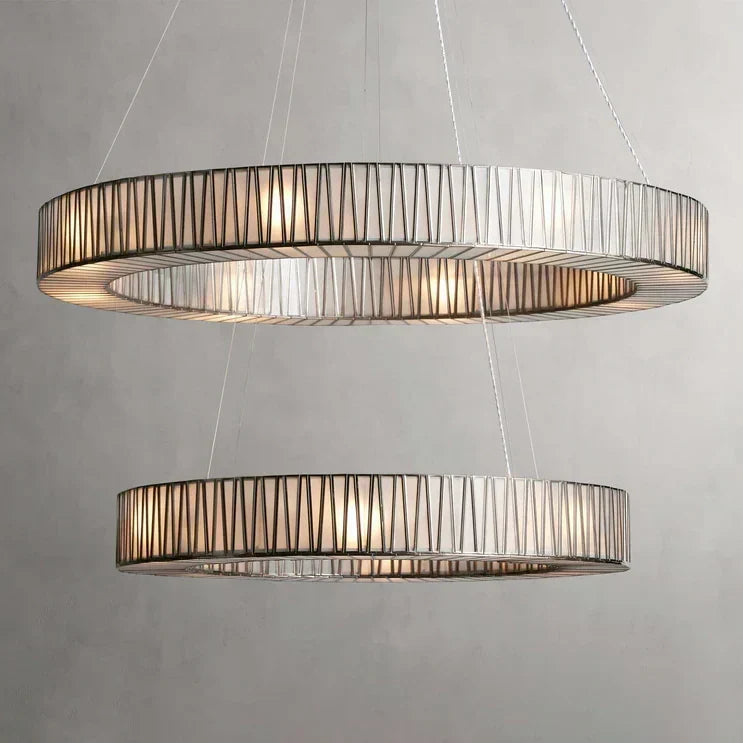 Lightbound 2-Tier Round Chandelier