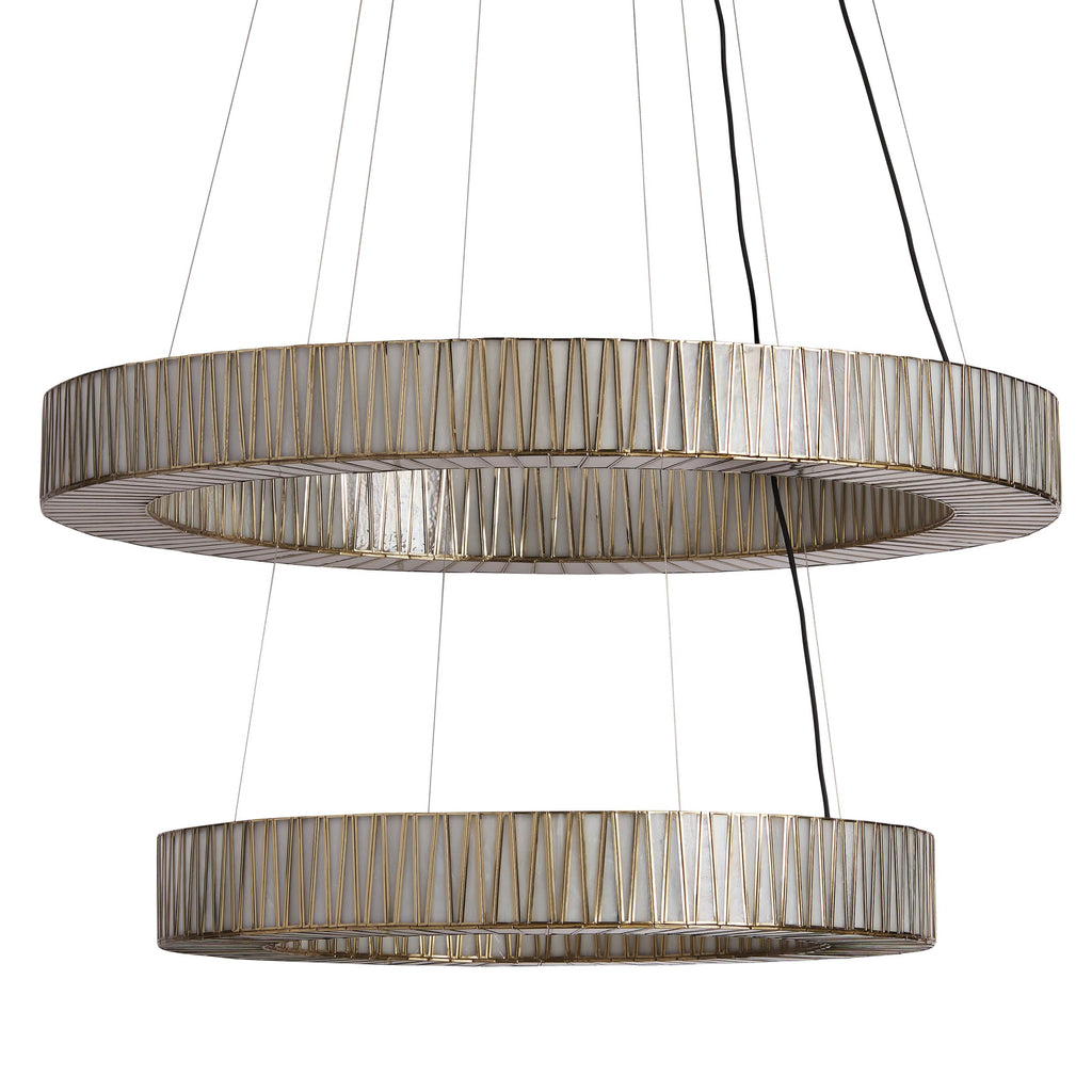 Lightbound 2-Tier Round Chandelier