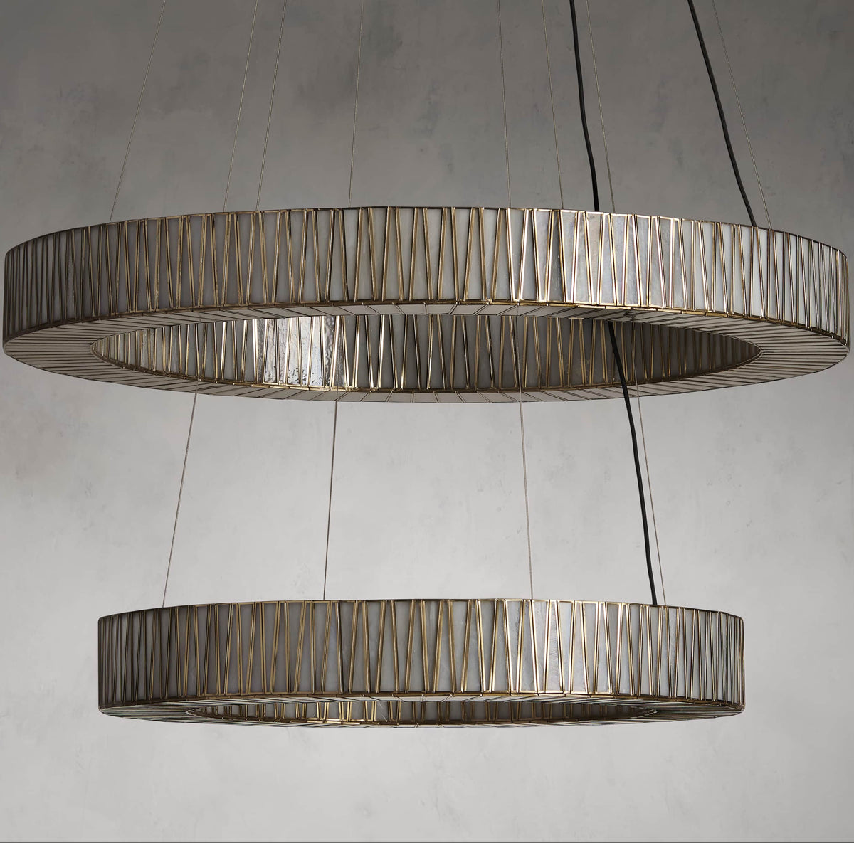 Lightbound 2-Tier Round Chandelier