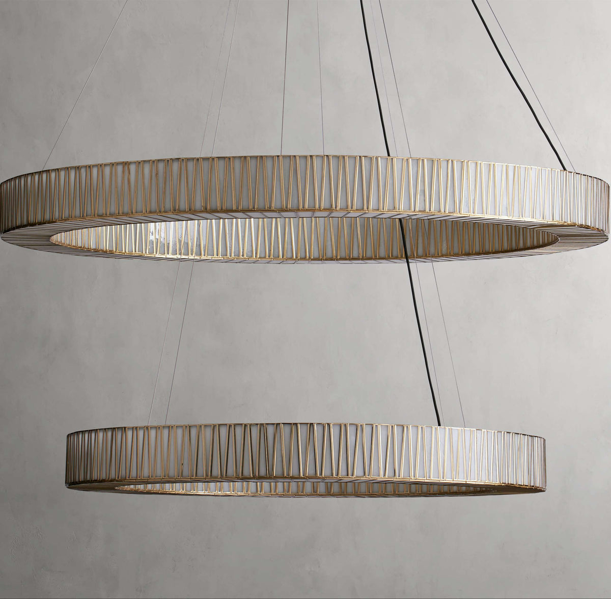 Lightbound 2-Tier Round Chandelier