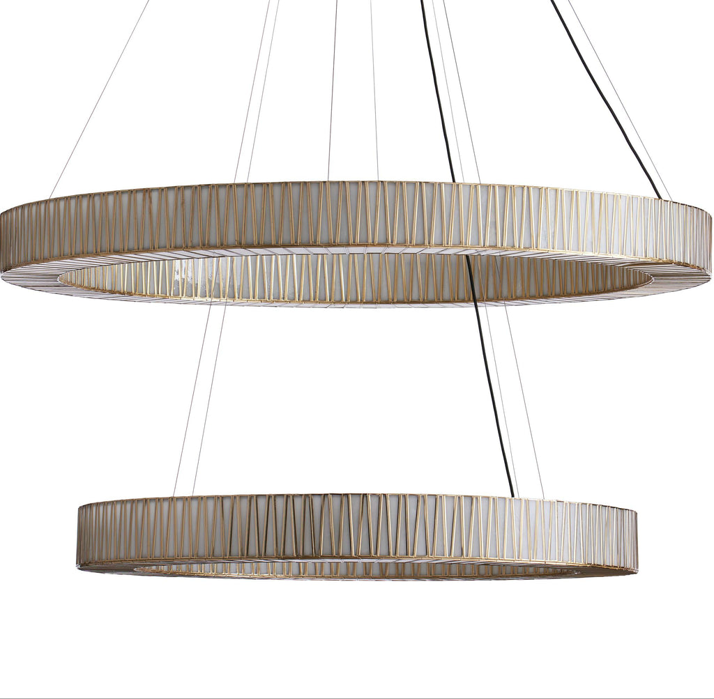 Lightbound 2-Tier Round Chandelier