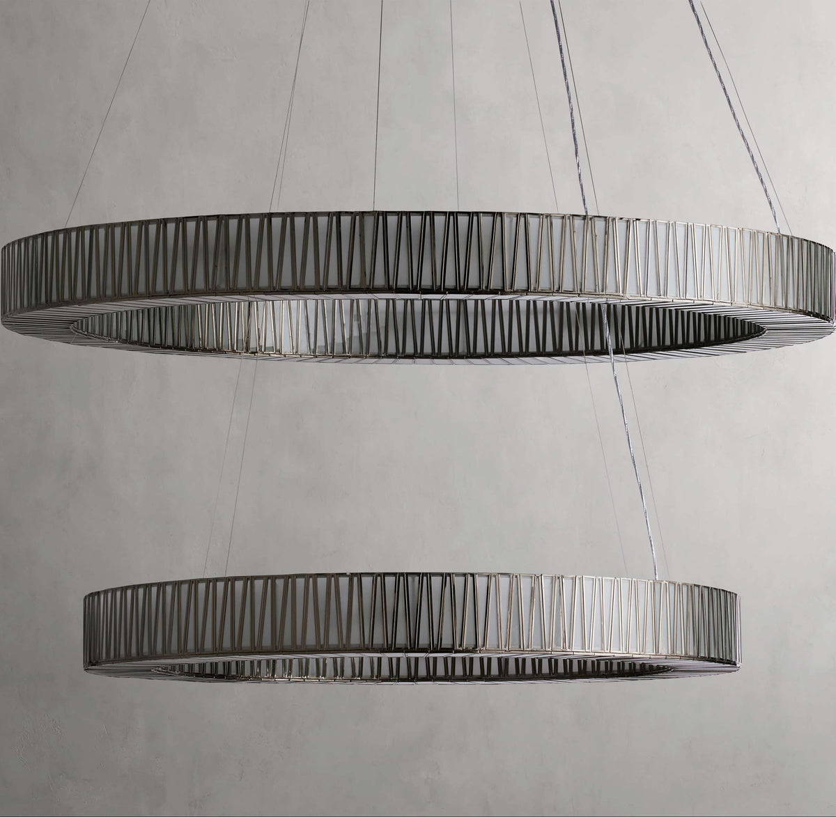 Lightbound 2-Tier Round Chandelier