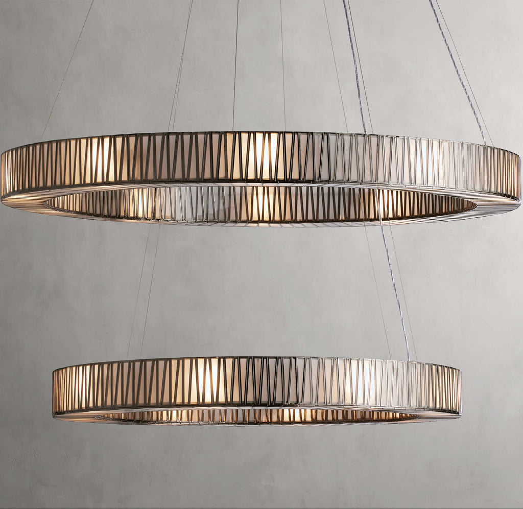 Lightbound 2-Tier Round Chandelier