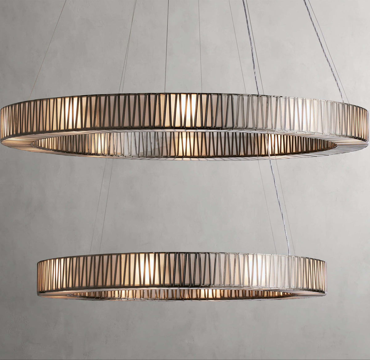 Lightbound 2-Tier Round Chandelier