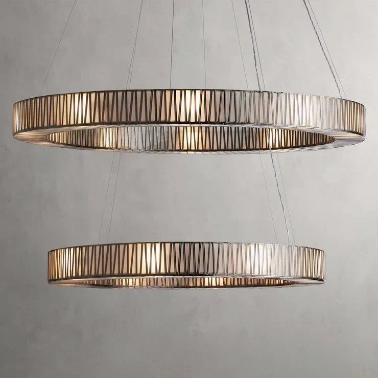 Lightbound 2-Tier Round Chandelier