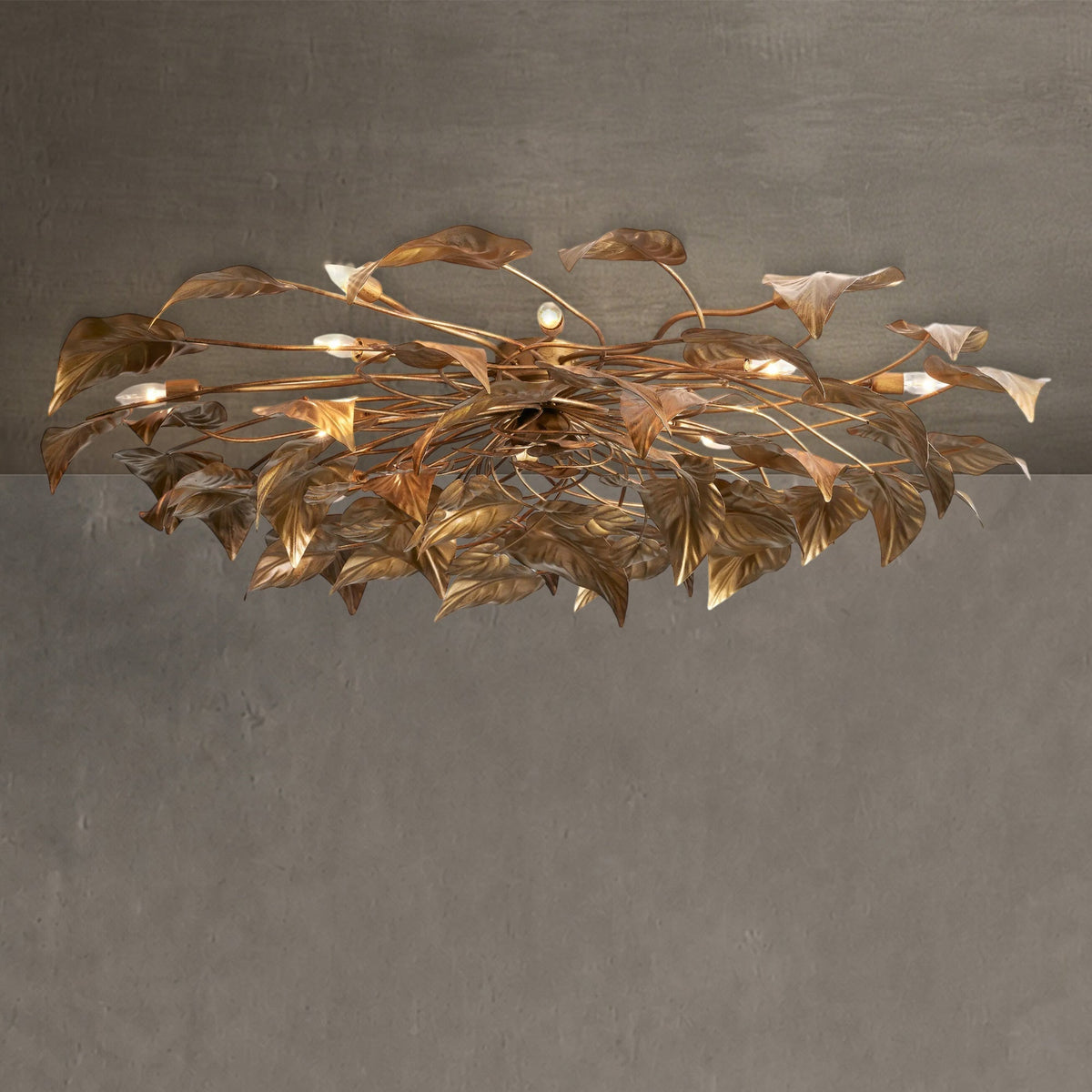 Leaf Swirl Flushmount