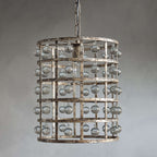 Latticeorb 12" Pendant in Silver Clay