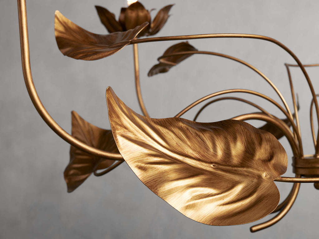 Leaf Swirl Chandelier 49''D