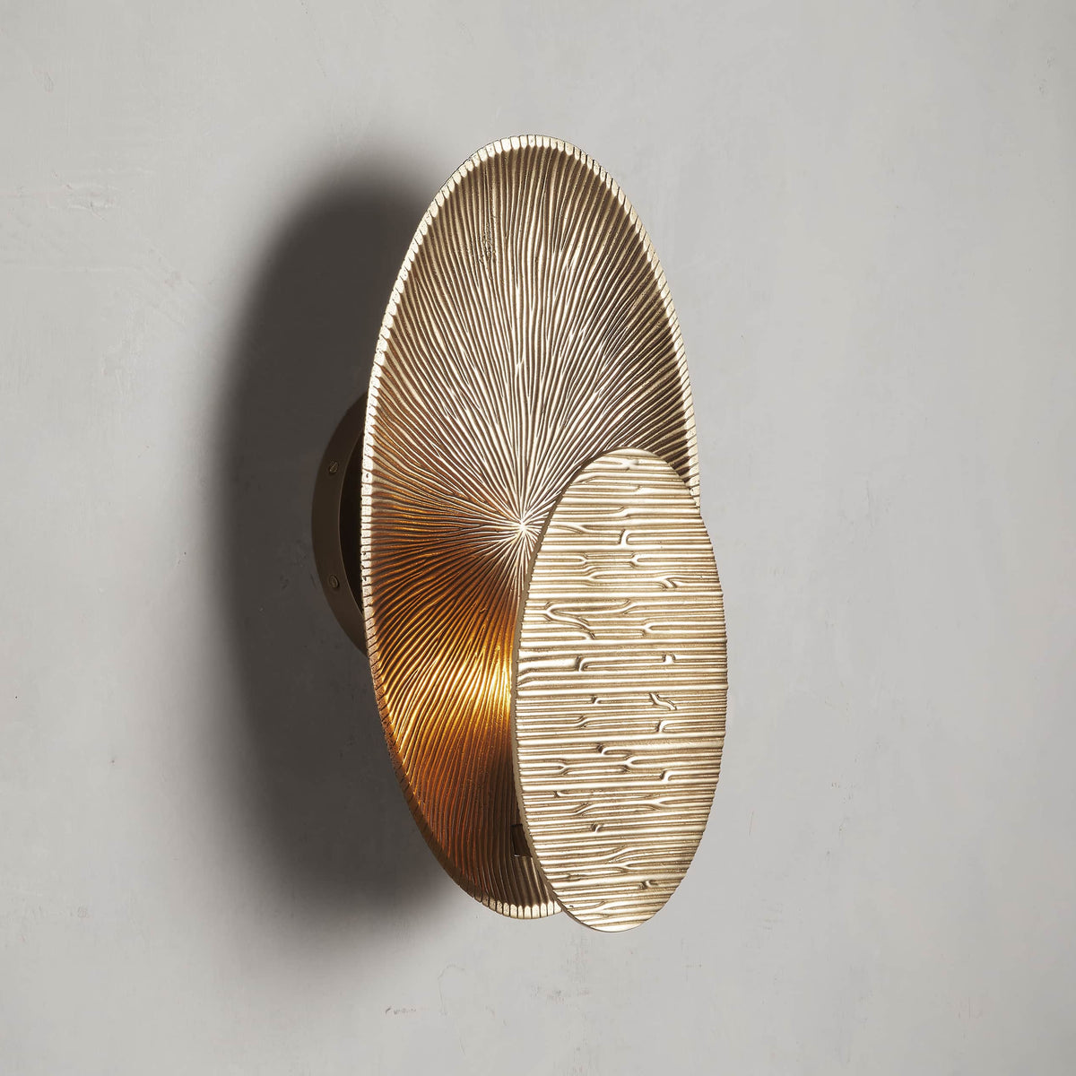 Reliefgleam Embossed Sconce