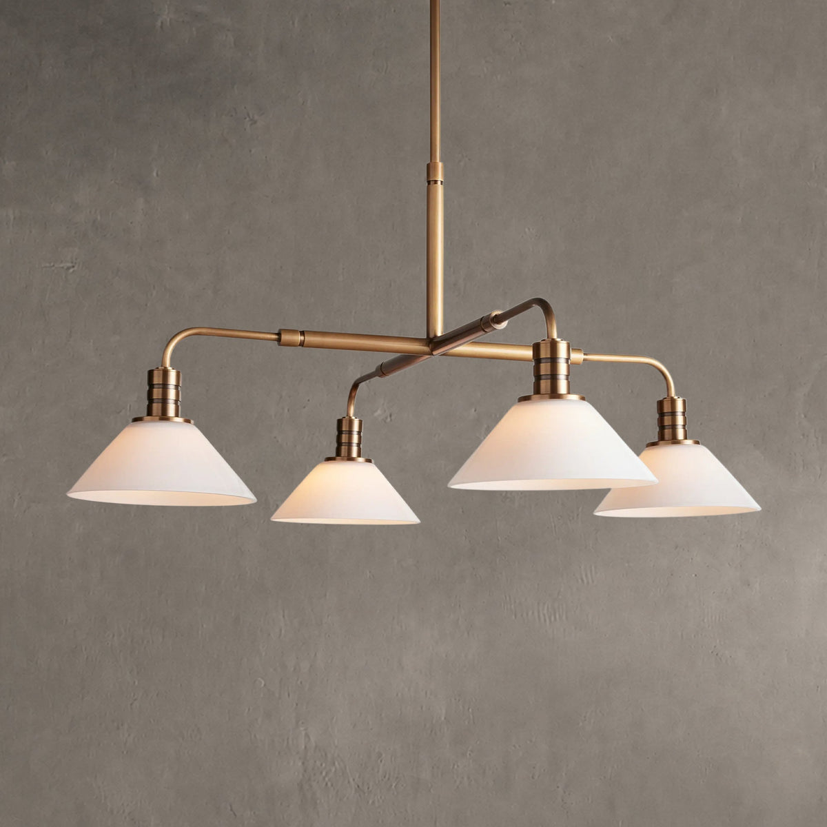 Conehaven Glass Round Chandelier 30'' 52''