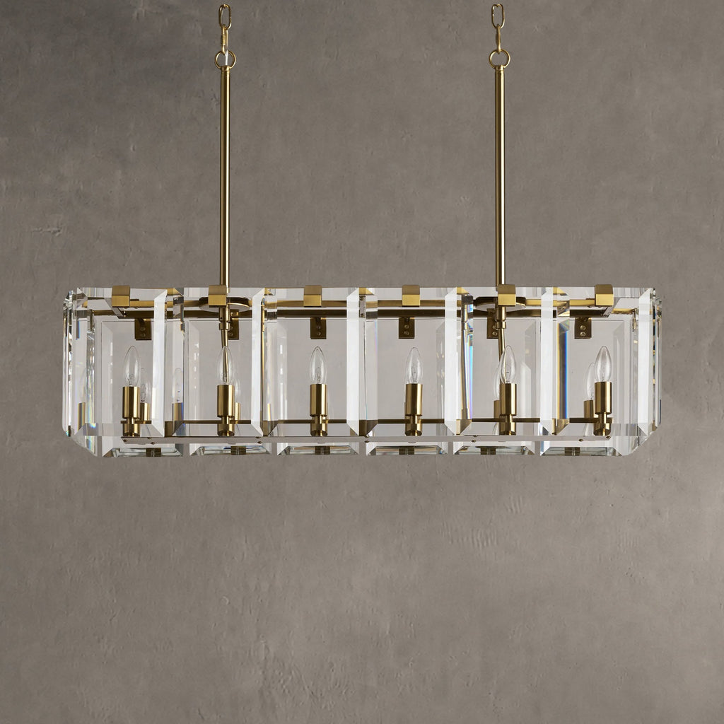 Gleamframe Rectangular Chandelier 12/16 Light