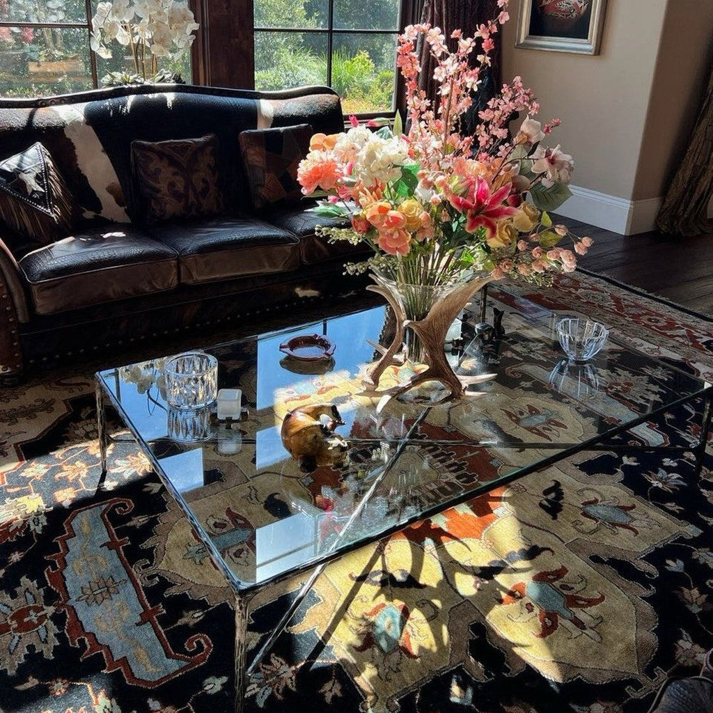 Thadson Square Glass Coffee Table 36" 48" 60"