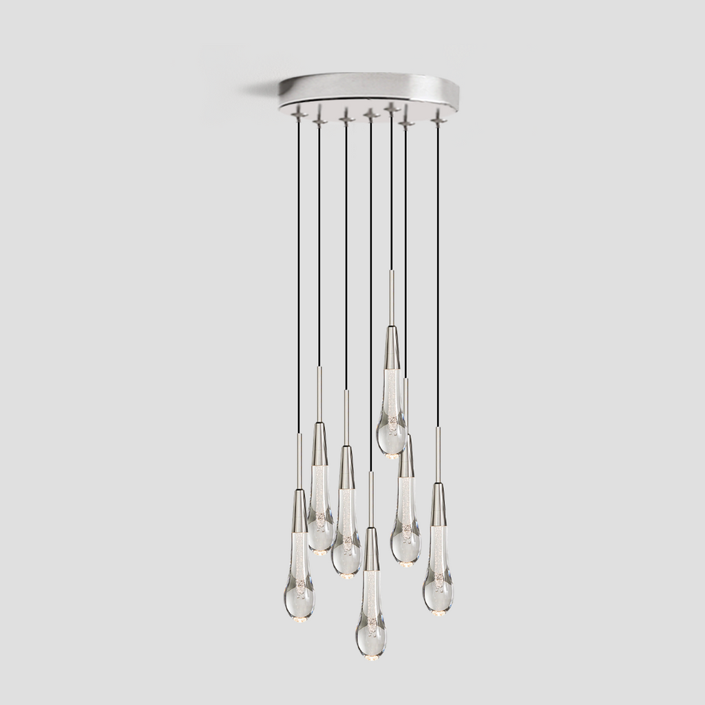 Rillfall Cluster Crystal Pendant 3 Light 5 Light 7Light