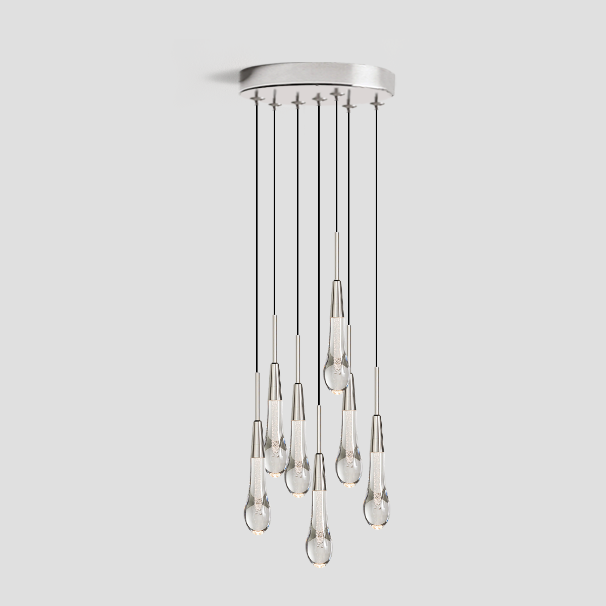 Rillfall Cluster Crystal Pendant 3 Light 5 Light 7Light