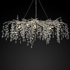 Modern Ice Eye Crystal Branch Linear Chandelier 47''