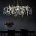 Modern Ice Eye Crystal Branch Linear Chandelier 47''