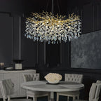 Modern Ice Eye Crystal Tree Branch Round Chandelier