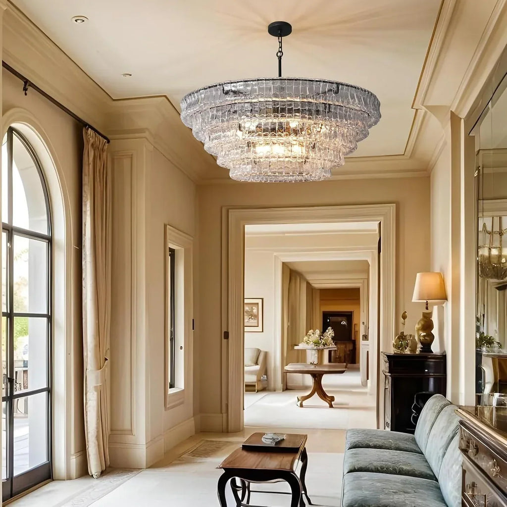 Frostweft Round Chandelier