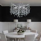 Modern Ice Eye Crystal Tree Branch Round Chandelier