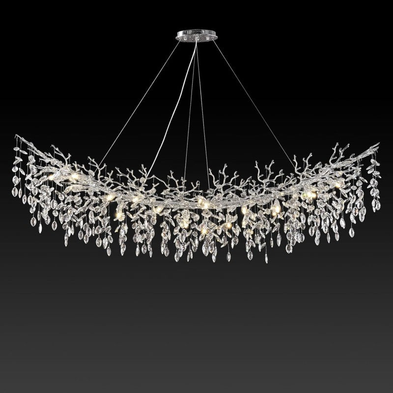 Modern Ice Eye Crystal Branch Chandelier