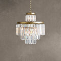 Prismcourt 11-Light Art Deco Chandelier with K9 Glass Crystals