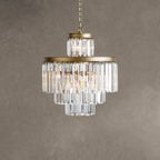 Prismcourt 11-Light Art Deco Chandelier with K9 Glass Crystals