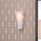 Hexaveil Alabaster Large Hexagonal Sconce