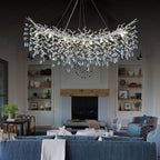 Modern Ice Eye Crystal Tree Branch Round Chandelier