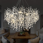 Modern Ice Eye Crystal Tree Branch Round Chandelier